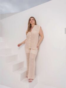 Conjunto tres piezas Crochet